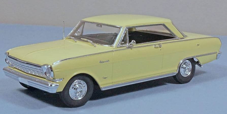 自動車 moebius model 1/25 1964 chevrolet nova 1964 Chevy II Nova SS 327 1/25 Scale Model Kit Build How To